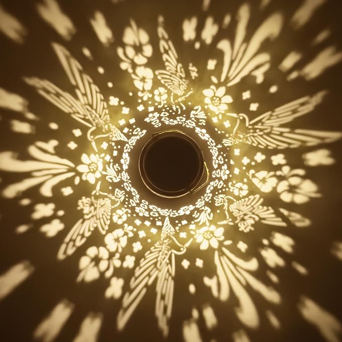 Lawn Social Solar Lanterns Outdoor Waterproof, Hummingbird Metal Hanging Solar Lights for Outside, Garden Decor Birthday Gifts for Women Mom Grandma, Outdoor Lantern for Patio Yard Balcony Porch