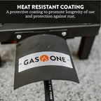 GasOne High Pressure Single Propane Burner - Outdoor Cooking with Heat Shield and Guard – Propane Burner Head for Camping, Tailgating, Seafood Boil, Home Brewing - Patent Pending