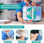 General Medi 420 Pieces Professional First Aid Kit - HardCase First Aid Box - Contains Premium Medical Supplies for Travel, Home, Office, Vehicle, Camping, Workplace & Outdoor