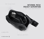 Gymreapers Travel Small Crossbody Bags for Men & Women with Hidden Pocket - Waterproof Crosssbody Fanny Pack for Men with Adjustable Shoulder Sling Belt for Traveling, Running & Hiking (Gunmetal)