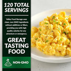 Freeze Dried Whole Powdered Eggs 10-Bag Bucket, 63.5 Oz | Premium Emergency Food Supply 25 Year Shelf Life | Non-GMO Prepper Supplies, Survival Food, Off Grid Living Supplies | Valley Food Storage