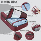Veken 8 Set Packing Cubes for Travel Essentials, Gifts for women, Suitcase Organizer Bags in 4 Sizes, Carry-On Luggage Accessories with Large Laundry & Hanging Toiletry Bag, Must-Have for Airplane