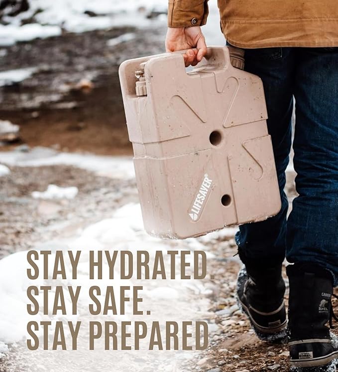 Lifesaver Jerrycan Water Purifier - Military Spec, Heavy Duty Water Purifier for Overlanding, Camping, Hiking, Emergency Preparedness and Survival Kit