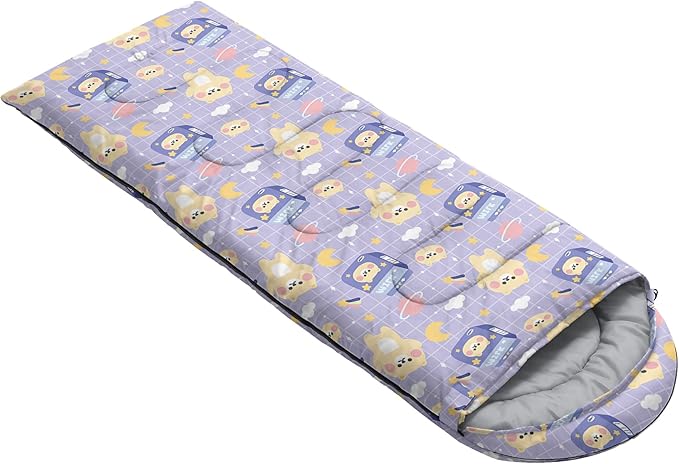 QOOMO Camping Sleeping Bags,3 Season Warm & Cool Weather,Lightweight,Waterproof Sleeping Bags for Adults & Kids,Traveling,and Outdoors,Camping Gear Equipment