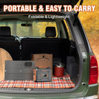 Portable Solar Generator, 300W Portable Power Station with Foldable 60W Solar Panel, 110V Pure Sine Wave 280Wh Lithium Battery Pack with USB DC AC Outlet for Home Use RV Van Outdoor Camping-Orange