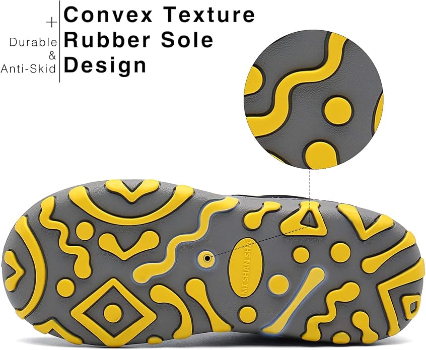 Mishansha Kids Hiking Boots Toddler Girls Boys Hiking Shoes Water-Resistant Anti-Collision Non-Slip Athletic Outdoor Trekking Boots