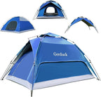 3-in-1 Instant Pop Up Tents for Camping, 2/4/6 Person Camping Tent,60s Automatic Quick Easy Setup Tent, Waterproof Stand Up Family Tents for Camping,Outdoor, Hiking,Beach