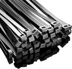 Large Zip Ties Heavy Duty 18 inch (500 Pack), 220 lb Tensile Strength for Outdoor Use, Black Cable Ties, Long Wire Ties by ANOSON