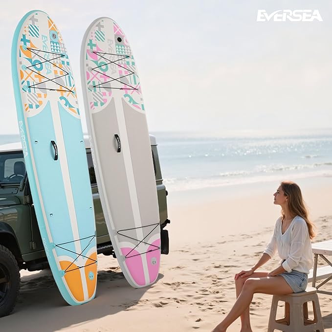 Inflatable Stand-Up Paddle Boards – Available 32"/33"/34" Widths Inflatable Paddle Board with SUP Accessories, Camera Mount, Basic All-Around SUP Board for All Skill Levels, Up to 450lbs