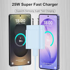Super Fast Charger Type C,25W PD USB C Wall Charger Block & C to C Cable 6.6ft for Samsung Galaxy S26/S25/S24 Ultra/S24/S24+/S23 Ultra/S23/S23+/S22/S22 Ultra/S22+/S21 Ultra/S20 Ultra/Note 20/10