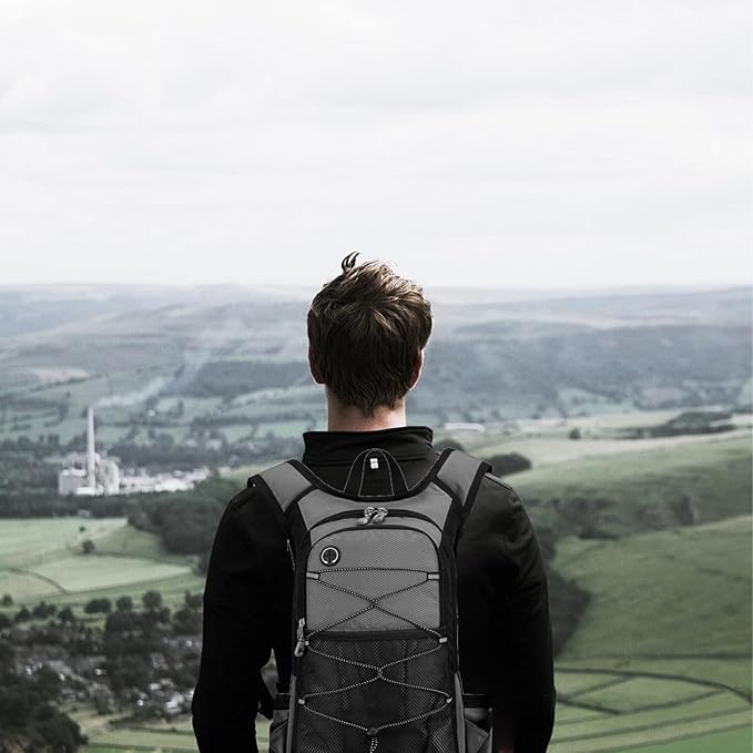 Hydration Backpack Hiking Backpack with Water Bladder Lightweight Insulation Hydration Pack Water Backpack for Hiking Cycling Running Festival Camping for Men Women