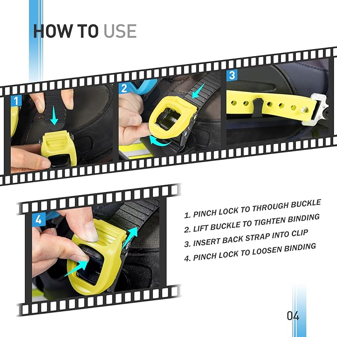 G2 21/25/30 Inches Light Weight Snowshoes for Women Men Youth, Set with Trekking Poles, Tote Bag, Gaiters,Special Fast Ratchet Binding, Orang/Blue/Red Available