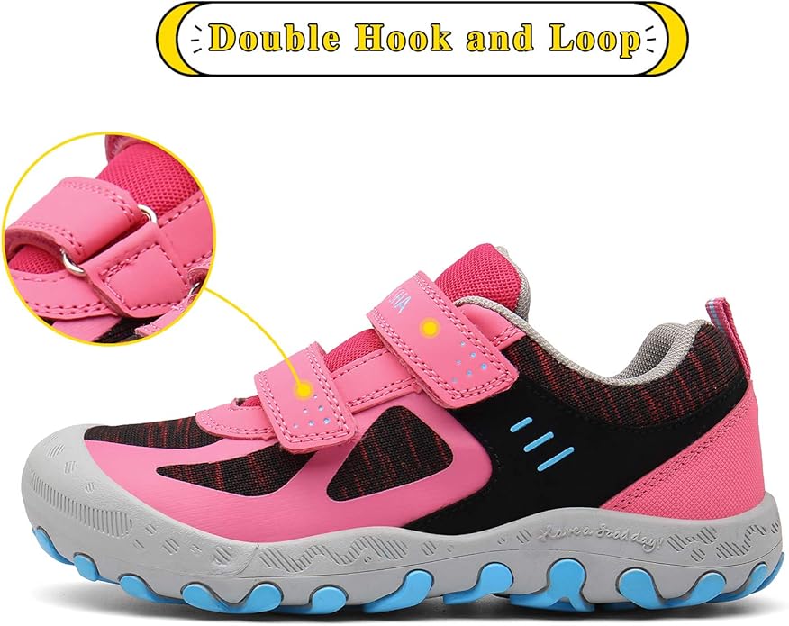 Mishansha Boy's Girl's Hiking Shoes Low Top Sneakers Outdoor Trekking Walking Climbing Running Shoes