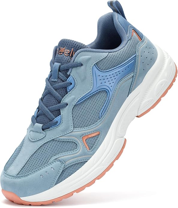 Kricely Men's Trail Running Shoes Non Slip Hiking Shoes Tennis Shoes Fashion Sneakers Workout Footwear