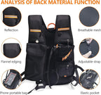 Hydration Backpack with 2L Hydration Bladder, Touch Phone Pocket, Compass, Whistle, Lightweight Breathable Reflective Running Water Backpack for Hiking Hydration Pack for Running Cycling