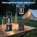 Retro Classic LED Camping Lantern, Rechargeable Stepless Dimming Vintage Lantern, 3 Light Modes (2000K-6500K), 8000mAh Power Bank, Bright Hanging Tent Light for Indoor & Outdoor, Hiking, Camp