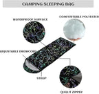 Sleeping Bags for Adults Youth Kids,3D Printing Camping Sleeping Bag for Girls Boys Lightweight Waterproof Cold/Warm Weather Sleeping Bag for 3 Seasons