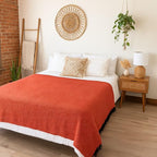 Open Road Goods Solid Color Mexican Yoga Blanket – Large Handwoven Throw for Yoga, Beach, Camping or Home – Soft and Durable Cotton Blend