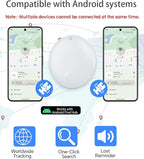 Air Tracker Tag IP67 Waterproof Bluetooth Tracker, Keychain Finder, Item Locator for Bags, Backpacks, Luggage, Pets, Wallets (Android Only White-1)