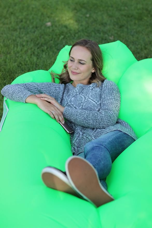 WEKAPO Inflatable Sun Lounger, Air Sofa, Hammock, Portable, Waterproof and Leak-Proof, Ideal for Backyard, Beach, Travel, Camping, Picnics and Music Festivals