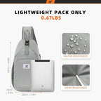 SKYSPER Sling Bag RFID Crossbody Sling Backpack Cross Body Shoulder Bag Travel Hiking Daypack for Women Men