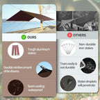 Waterproof Camping Tarp - 10X13ft Hammock Rain Fly, Ultralight & Portable & UV Protection Backpacking Tarp, Multifunctional for Outdoor Adventure, Hiking, Tent, Hammock