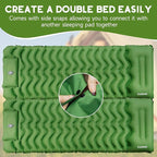 KASIMO Camping Sleeping Pad, Ultralight Camping Mat with Pillow Built-in Foot Pump Inflatable Sleeping Pads Compact for Camping Backpacking Hiking Traveling Tents