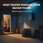 Jackery Solar Generator 5000 Plus Portable Power Station, 5040Wh LiFePO4 Battery with Jackery Explorer 300 Plus Portable Power Station, 288Wh Backup LiFePO4 Battery