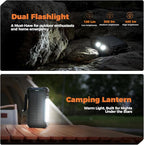 BLAVOR Solar Power Bank 20000mAh/74000mWh Built-in Cables, Wireless Charger for Apple Watch, 20W Fast Charging Battery Pack with USB C, Flashlight, Solar Charger for iPhone, iPad, iWatch, Samsung