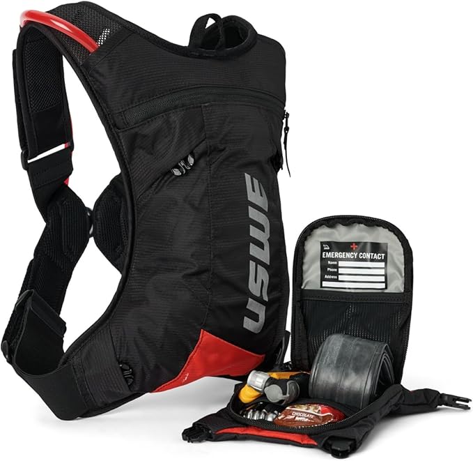 USWE MTB Hydro Hydration Pack with Hydration Bladder - Hydration Backpack for Cycling, Mountain Biking, E-MTB and Gravel Riding, Backpack with Water Bladder