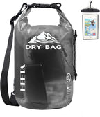 HEETA Dry Bag Waterproof for Women Men, 5L/10L/20L/30L/40L Roll Top Lightweight Dry Storage Bag Backpack with Phone Case for Travel Swimming Boating Kayaking Paddle Board Camping Beach Accessories