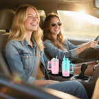 40 oz Tumbler with Handle and Straw or Convert to 40 oz Insulated Water Bottle Fits in Cup Holder. Stainless Steel Metal Water Flask with 2 Lids for Travel,Camping,Gym Sports Coffee Mug Thermal Cup