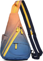 KL928 Canvas Sling Bag - Small Crossbody Backpack Shoulder Casual Daypack Rucksack for Men Women(Large Version)