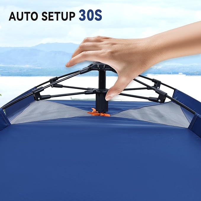 1/2/3/4 Person Tents Waterproof&Windproof Family Tents Camping-Tent,Lightweight Portable Pop Up Tent for Camping,Hiking,Mountaineering or Beach Easy to Set Up Adventures Carry Bag