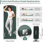 3.15" Self Inflating Camping Sleeping Pad, Ultra-Thick Elasticity Foam Fast Inflating 4-Season Insulated Durable Camping Mat Air Mattress with Pillow, for Tent, Car, Camping, Traveling, Green