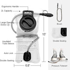 Hydration Bladder 2L-3L Water Storage Bag Reservoir,Military Hydration Pack Replacement for Hiking Biking Climbing Cycling Running Camping Backpack
