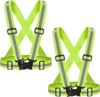High Visibility Reflective Vest Safety Vest Running Reflective Gear Adjustable Reflective Vest for Walking,Jogging,Hiking,Night Cycling