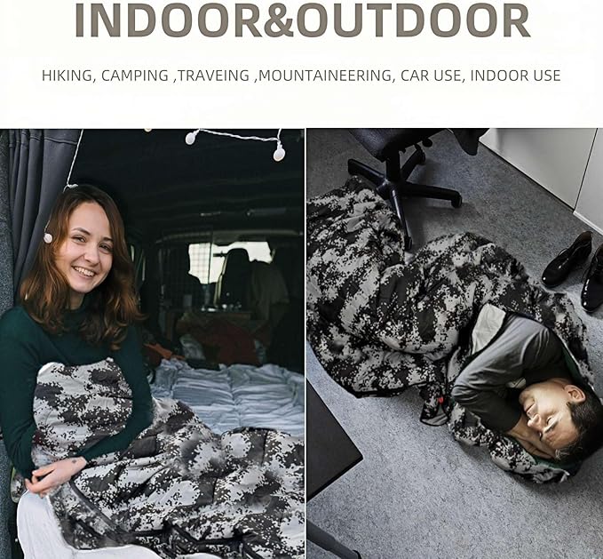 Sleeping Bags for Adults，Lightweight Waterproof Compact Sleeping Bag with Stuff Sack for Warm Camping Cold Hiking Traveling Outdoor Activities