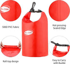 Waterproof Boat First Aid Kit - 3L Roll Top Emergency Medical Supplies for Kayaking, Marine Safety & Survival Gear with 234pcs Accessories Red