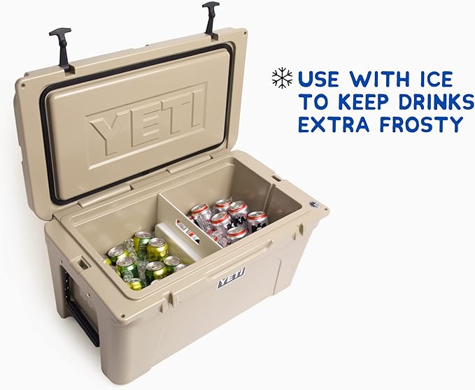 Ice Pack Divider for YETI Coolers - Four Sizes to Fit The YETI Tundra Haul, 35, 45, 65, Roadie 48, 60 - YETI Cooler Accessories - Freezable YETI Accessories