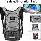 Insulated Hydration Pack Backpack with 3L BPA Free Leak-Proof Water Bladder, Keep Liquids Cool for Up to 5 Hours, Daypack for Hiking, Running, Cycling, Hunting, Climbing