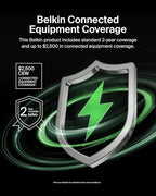 Belkin Portable Charger, USB C Power Bank 10000 mAh w/ 2xUSB-A Ports, 15W w/Type-C to Type-A Cable for iPhone 17, Air, Pro, Samsung Galaxy S25, iPad, Nintendo Switch 2, Google Pixel 10, etc. - Gray