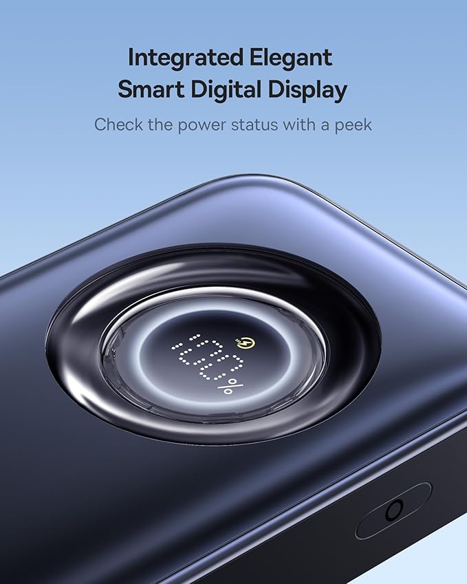 Baseus PicoGo Magnetic Power Bank, Qi2 Certified 15W Ultra-Fast Wireless Portable Charger with Stand Bundle with 10000mAh Fast Charging Portable Charger Built-in 45W Retractable USB-C Cable