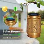 Hummingbird Solar Lantern Outdoor Waterproof, Mothers Day Gifts Hanging Garden Lights with Metal Design - Patio Decor, Christmas Gifts for Women Mom Grandma