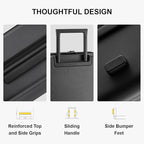 LEVEL8 Carry on Luggage Airline Approved, Small Carry on Suitcases with Wheels, Lightweight Hardside Textured Luggage for Travel, Tsa Approved, 20-Inch, Dark Grey