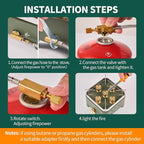 Camping Stove Portable Propane Camping Stove Small Outdoor Stove, 30,000 BTU Camp Stove,Windproof Single Butane Stove, with Carrying Case & ignitor,for Camping, Backpacking, Emergency