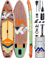 SUN-SUP Inflatable Stand Up Paddle Board, Paddle Board with Premium SUP Accessories, 10'6'' Wide Stable Design Paddleboard with Non-Slip Comfort Deck for Adults & Youth of All Skill Levels, Yellow