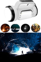 Handheld LED Searchlights Lantern High Power Big Flashlights, 16000LM 5 Lighting Modes Rechargeable Outdoors Camping Hunting Lamp Portable COB Spotlight Work Light for Emergency