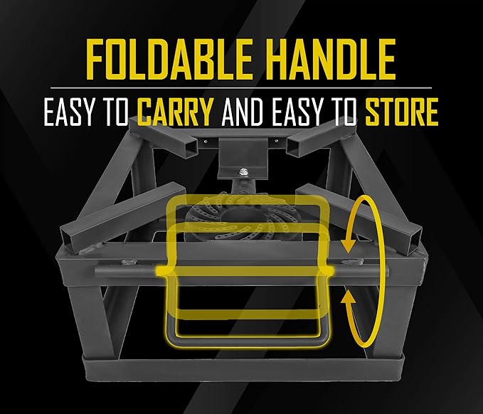 CONCORD 12" THE BLOCK BURNER Single Propane Outdoor Burner. 100,000 BTU Great for Home Brewing, Camping, Tailgating, and More!