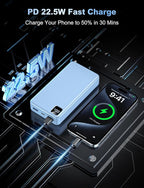 Portable Charger Power Bank 56800mAh Battery Pack-22.5W Fast Charging with USB C & LED Display, 3 Outputs High Capacity Portable Power Bank for iPhone 16/15/14/13 Series, Samsung, iPad etc
